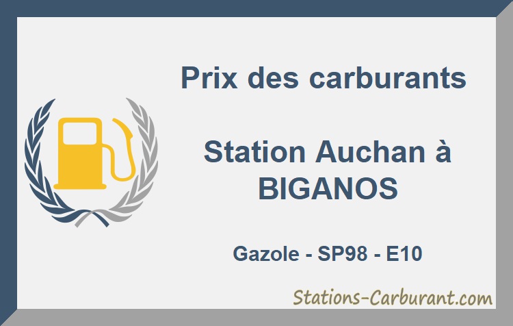 Prix Carburant Auchan Biganos