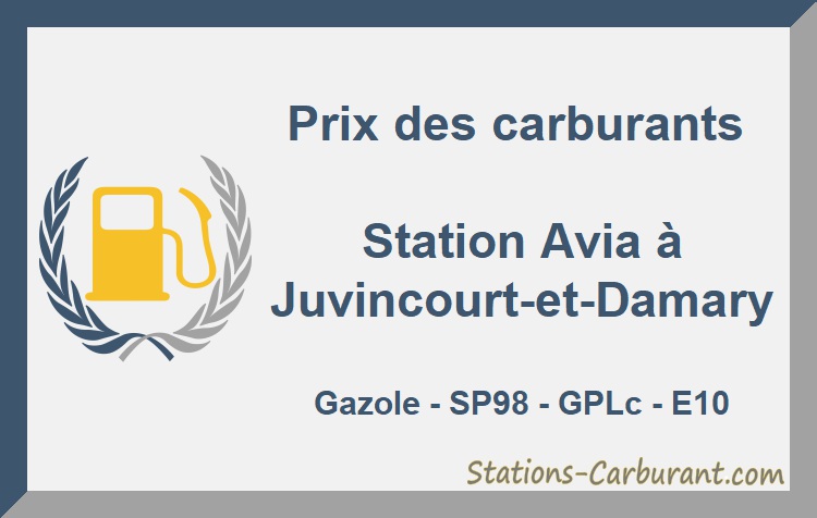 Station Avia à JuvincourtetDamary prix des carburants