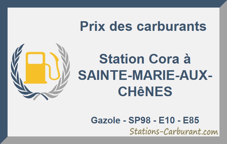 Prix Gasoil Cora Sainte Marie Aux Chenes
