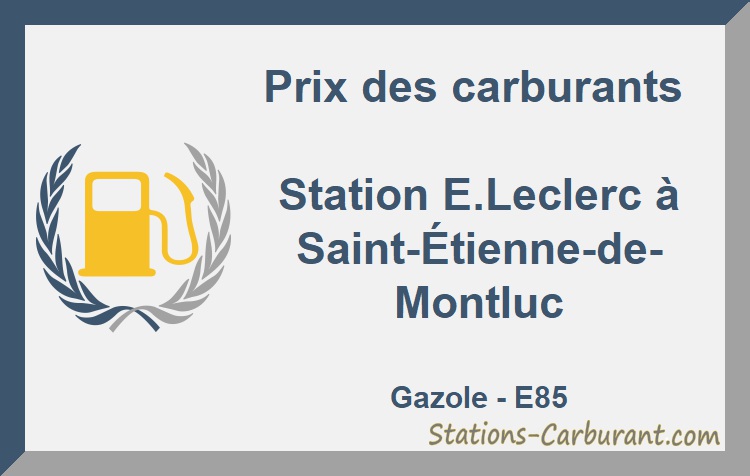 Prix Carburant Leclerc St Etienne De Fontbellon