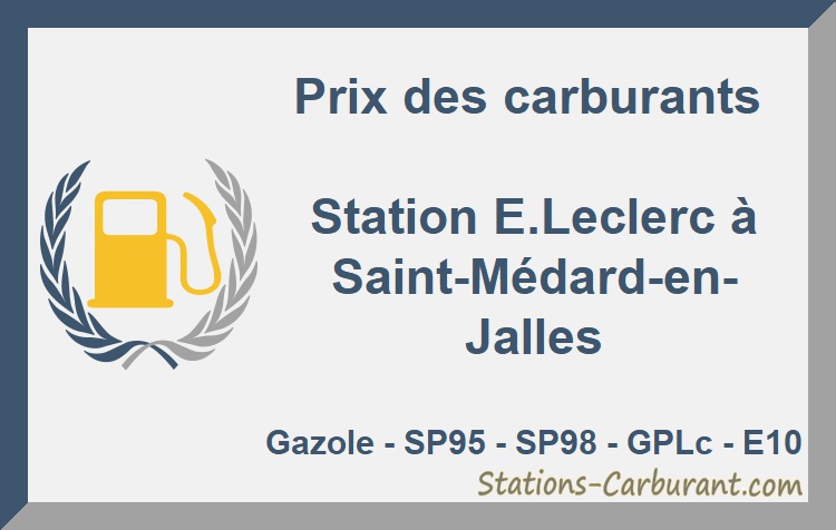 Carburant Prix Coutant Leclerc Saint Medard En Jalles
