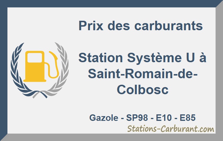 Carburant Super U Saint Romain De Colbosc